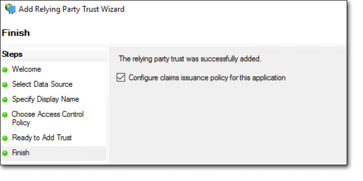 Configure claims issuance policy