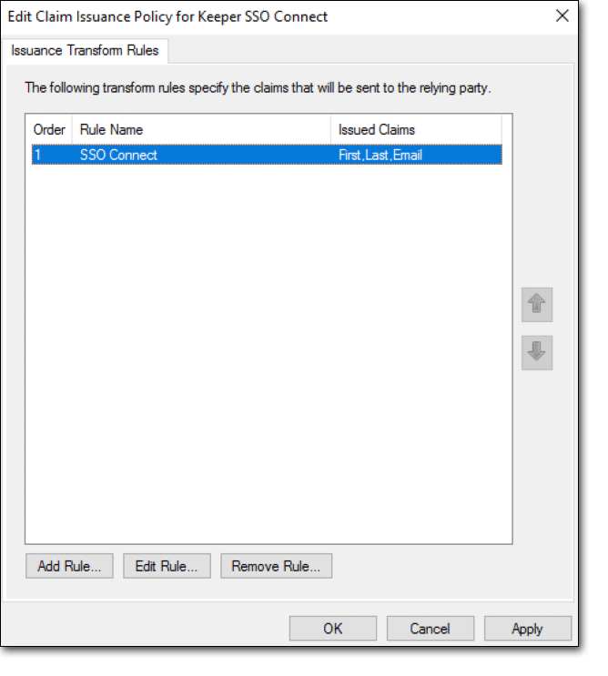 Issuance Transform Rules