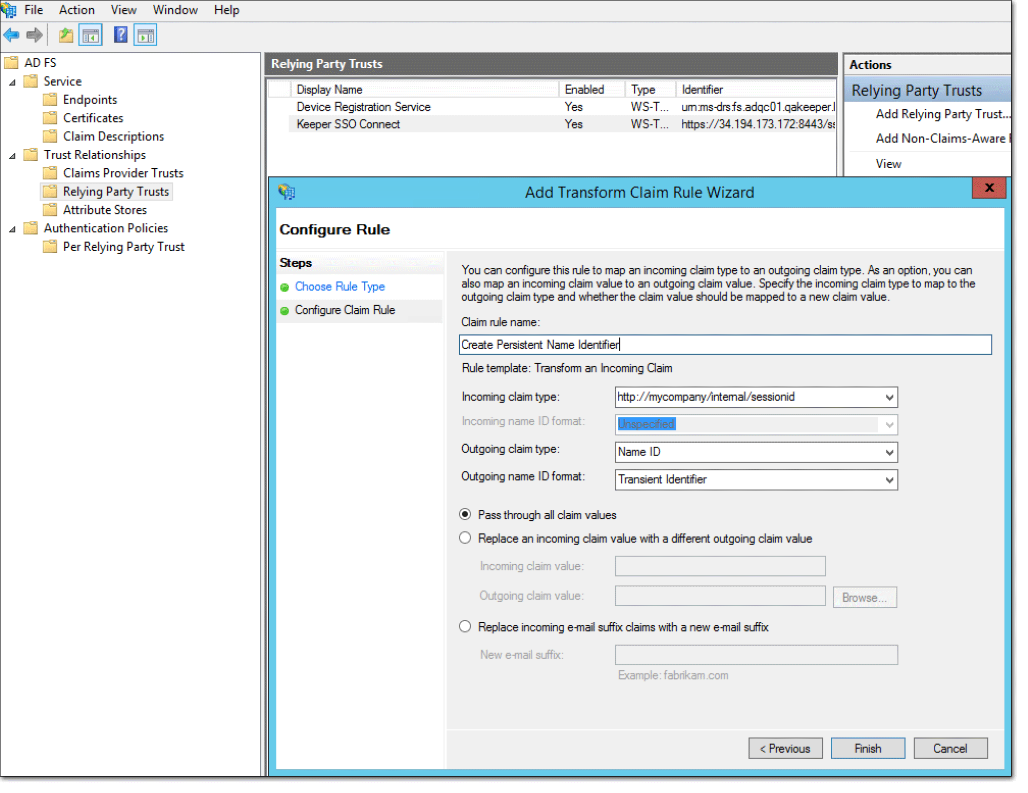 Create Persistent Name Identifier